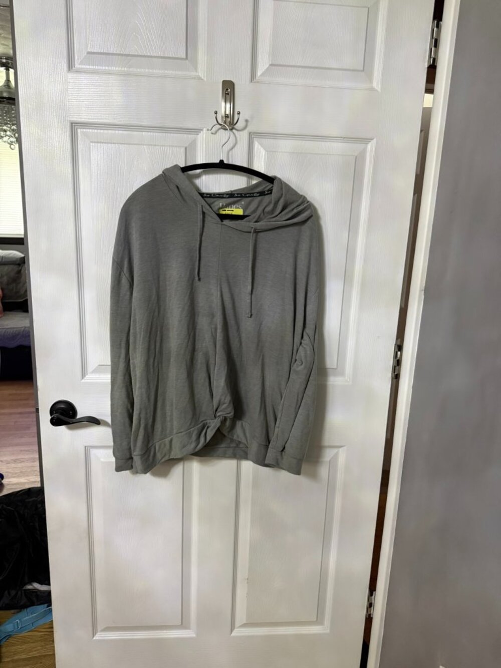 Hanes Heather Gray Long Sleeve Hoodie